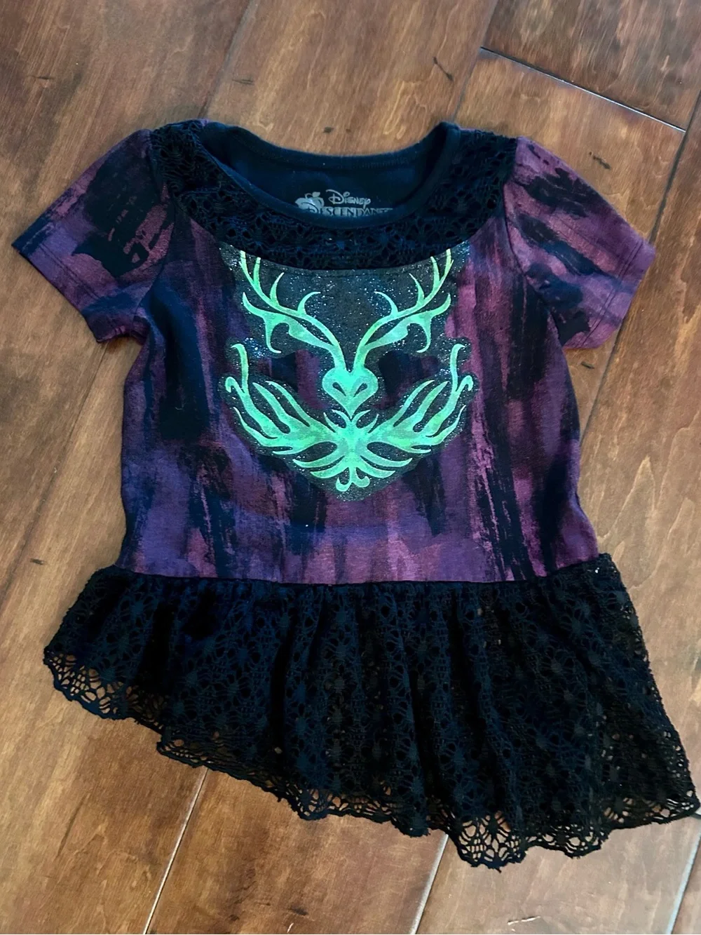 Disney Descendants Mal costume size 4/6 Top & Jacket - great condition!